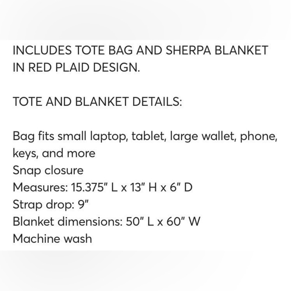 Victoria’s Secret 2022 Holiday Tote and Blanket - Picture 4 of 4